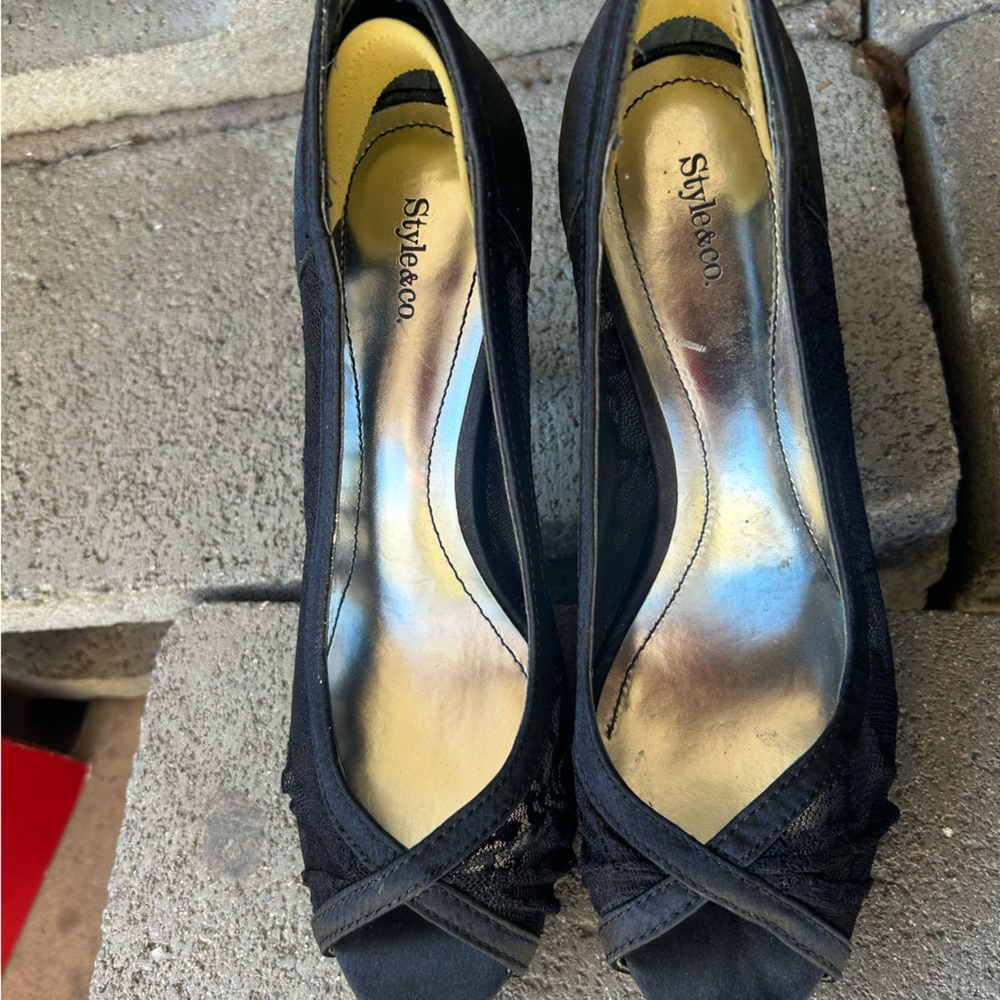 Style&Co black heels